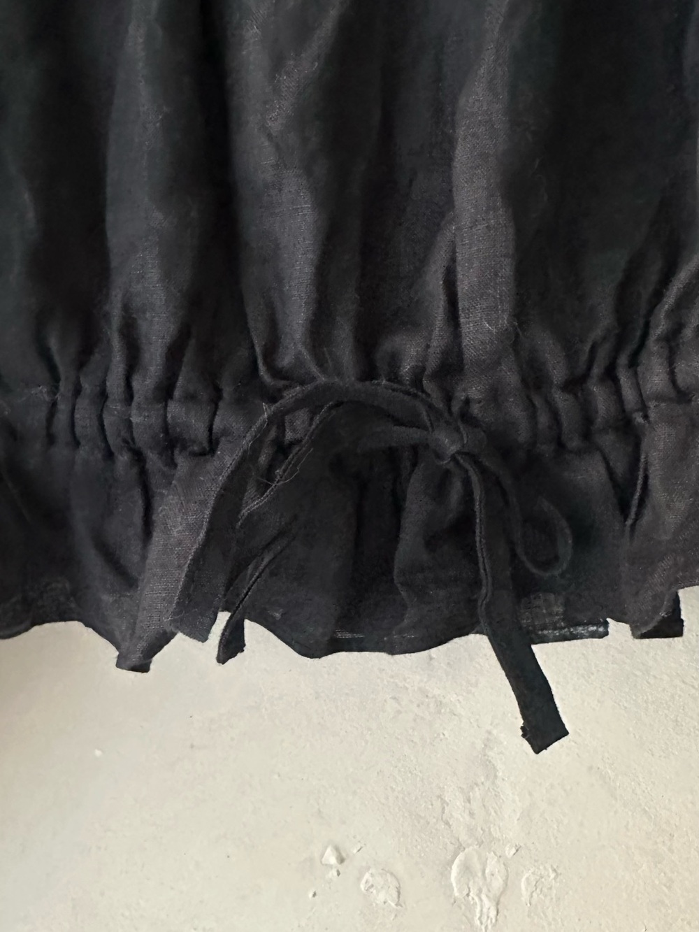 DISSH 100% Linen Off-the-Shoulder Ruffle Crop Top | Size 8 - Picture 10 of 10